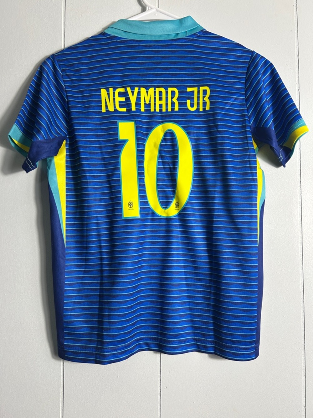 Brazil Neymar Jr 10, Kids Soccer Jersey and Shorts